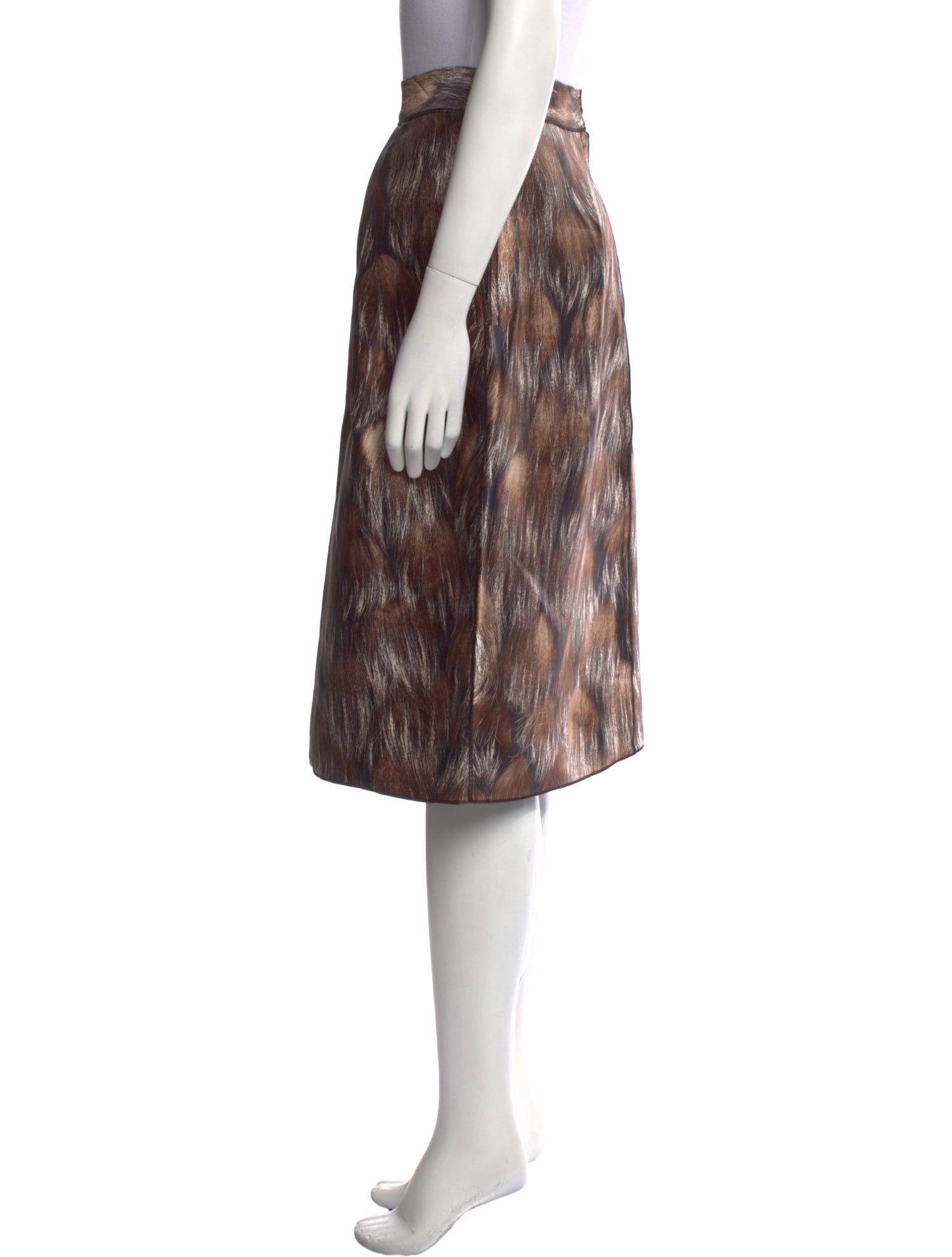 Dolce & Gabbana Silk Knee-Length Skirt