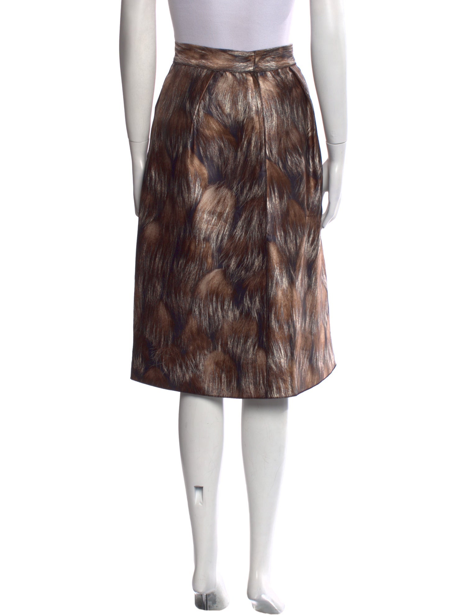 Dolce & Gabbana Silk Knee-Length Skirt