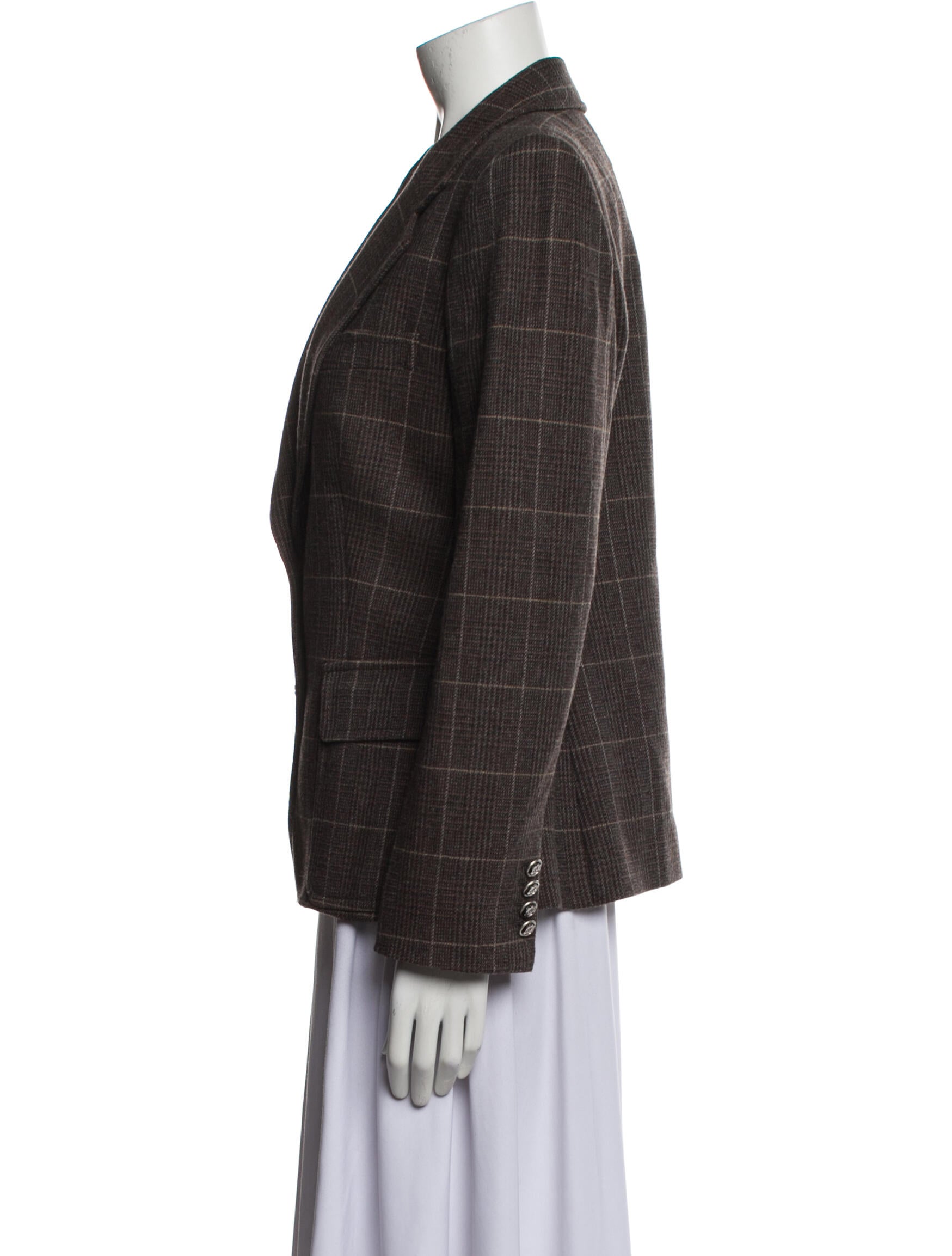 Dolce & Gabbana Plaid Print Blazer