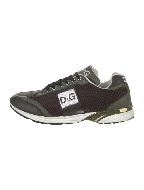 Dolce & Gabbana Mesh Printed Athletic Sneakers