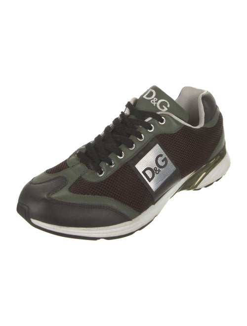 Dolce & Gabbana Mesh Printed Athletic Sneakers