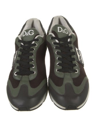 Dolce & Gabbana Mesh Printed Athletic Sneakers