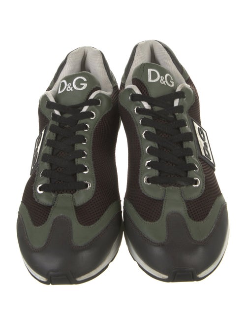 Dolce & Gabbana Mesh Printed Athletic Sneakers
