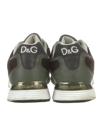 Dolce & Gabbana Mesh Printed Athletic Sneakers
