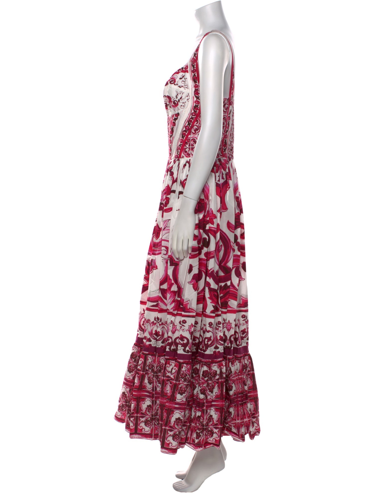 Dolce & Gabbana Printed Long Dress w/ Tags