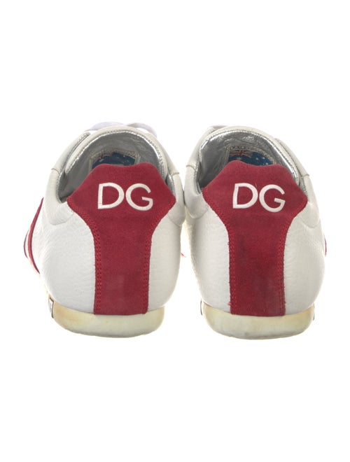 Dolce & Gabbana Leather Colorblock Pattern Sneakers