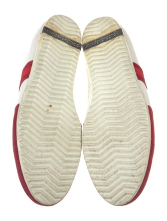 Dolce & Gabbana Leather Colorblock Pattern Sneakers