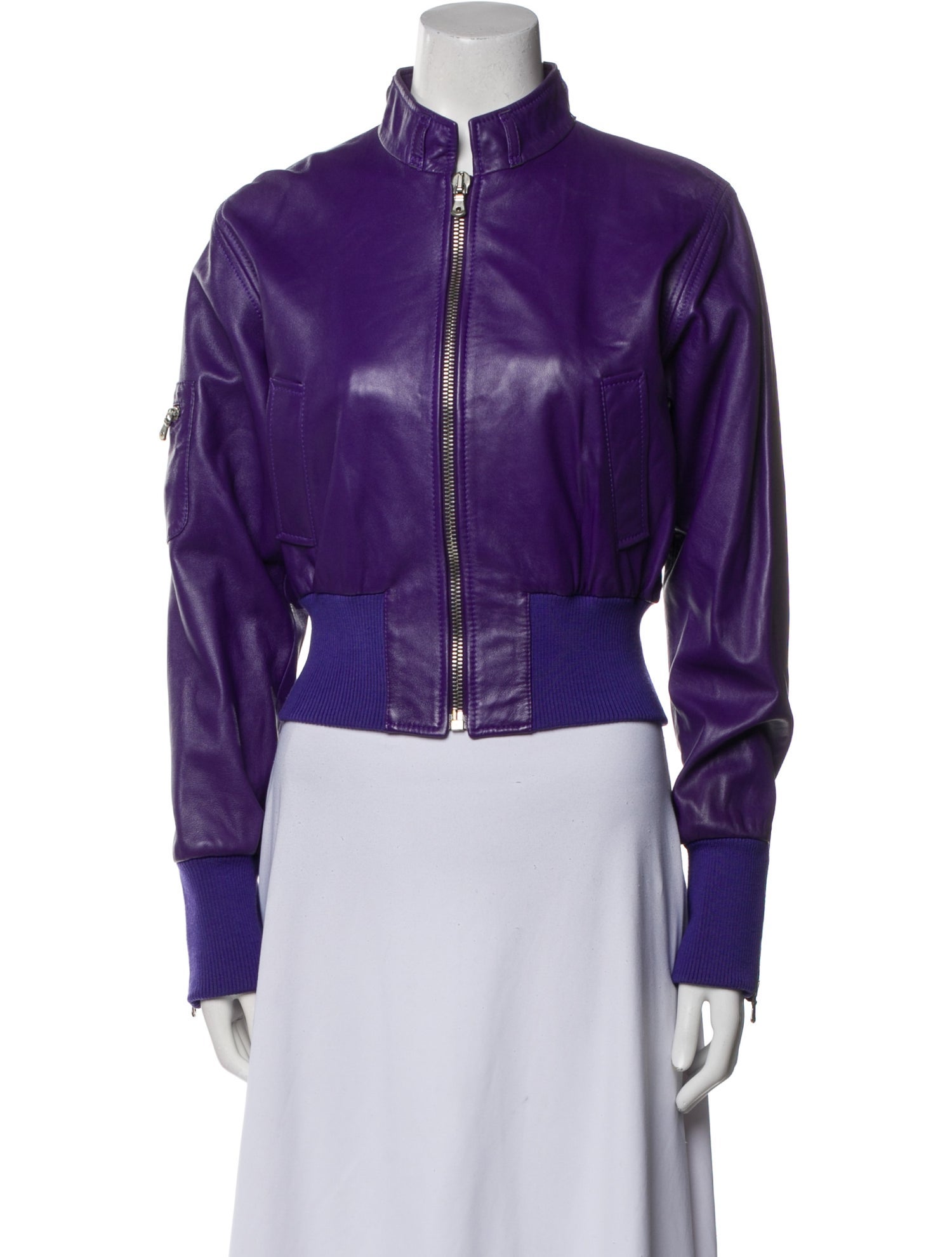 Dolce & Gabbana Leather Bomber Jacket