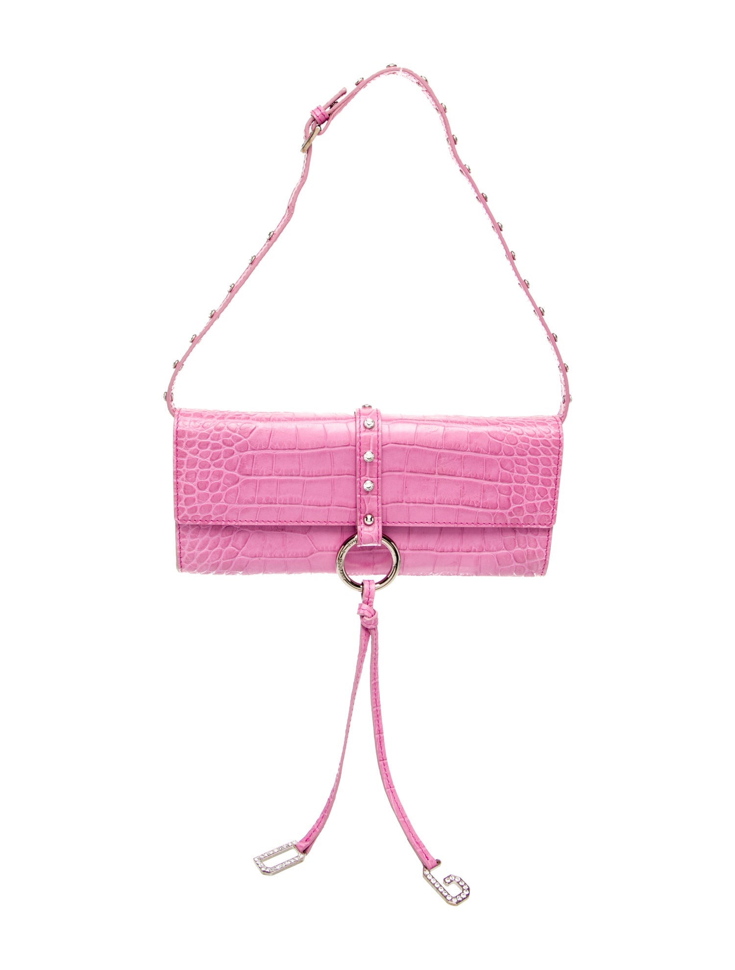 Dolce & Gabbana Embossed Leather Shoulder Bag