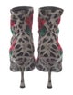 Dolce & Gabbana Neoprene Floral Print Sock Boots