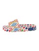 Dolce & Gabbana Carretto Print Rubber Slides
