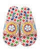 Dolce & Gabbana Carretto Print Rubber Slides