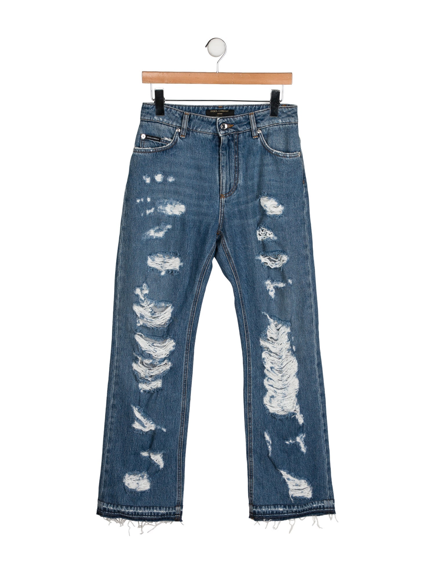 Dolce & Gabbana Mid-Rise Wide Leg Jeans
