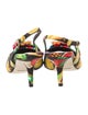 Dolce & Gabbana Canvas Printed Slingback Pumps
