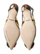 Dolce & Gabbana Canvas Printed Slingback Pumps