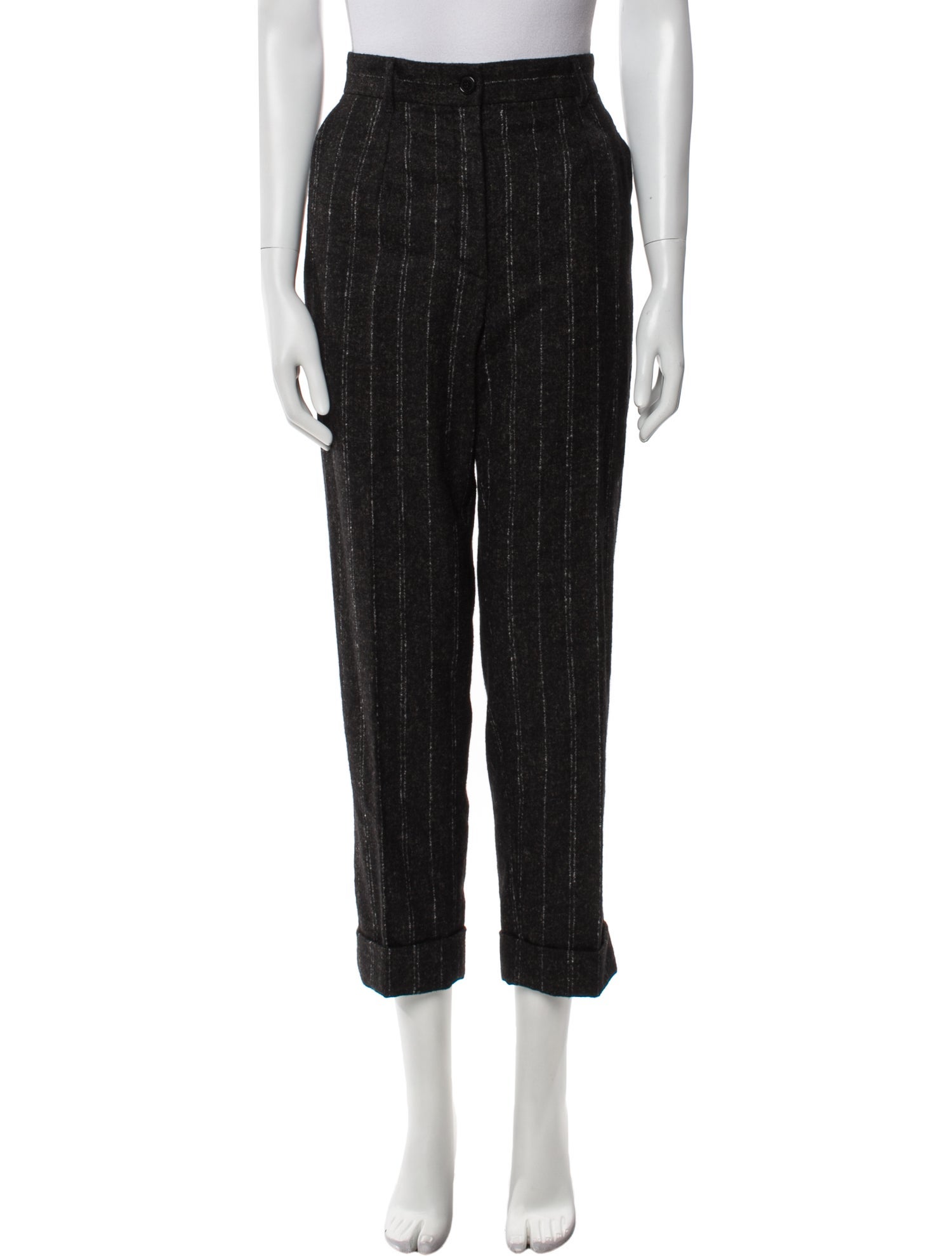 Dolce & Gabbana Alpaca Straight Leg Pants