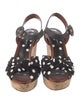 Dolce & Gabbana Polka Dot Print Slingback Sandals