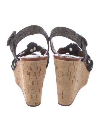 Dolce & Gabbana Polka Dot Print Slingback Sandals