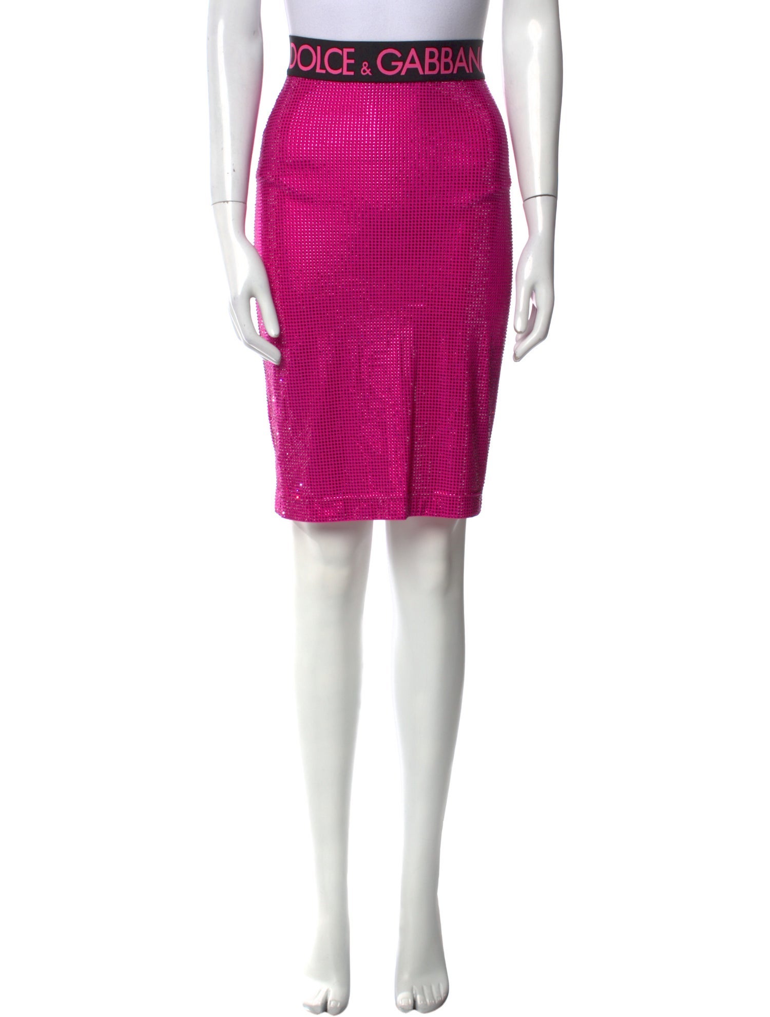 Dolce & Gabbana Crystal Embellishments Knee-Length Skirt w/ Tags