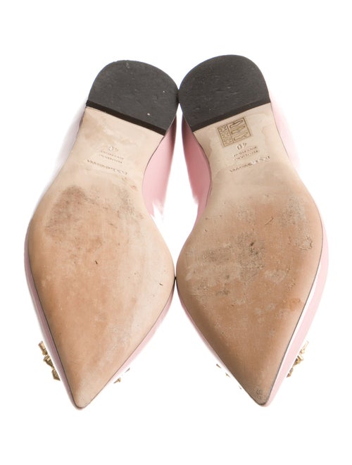 Dolce & Gabbana Patent Leather Crystal Embellishments Flats