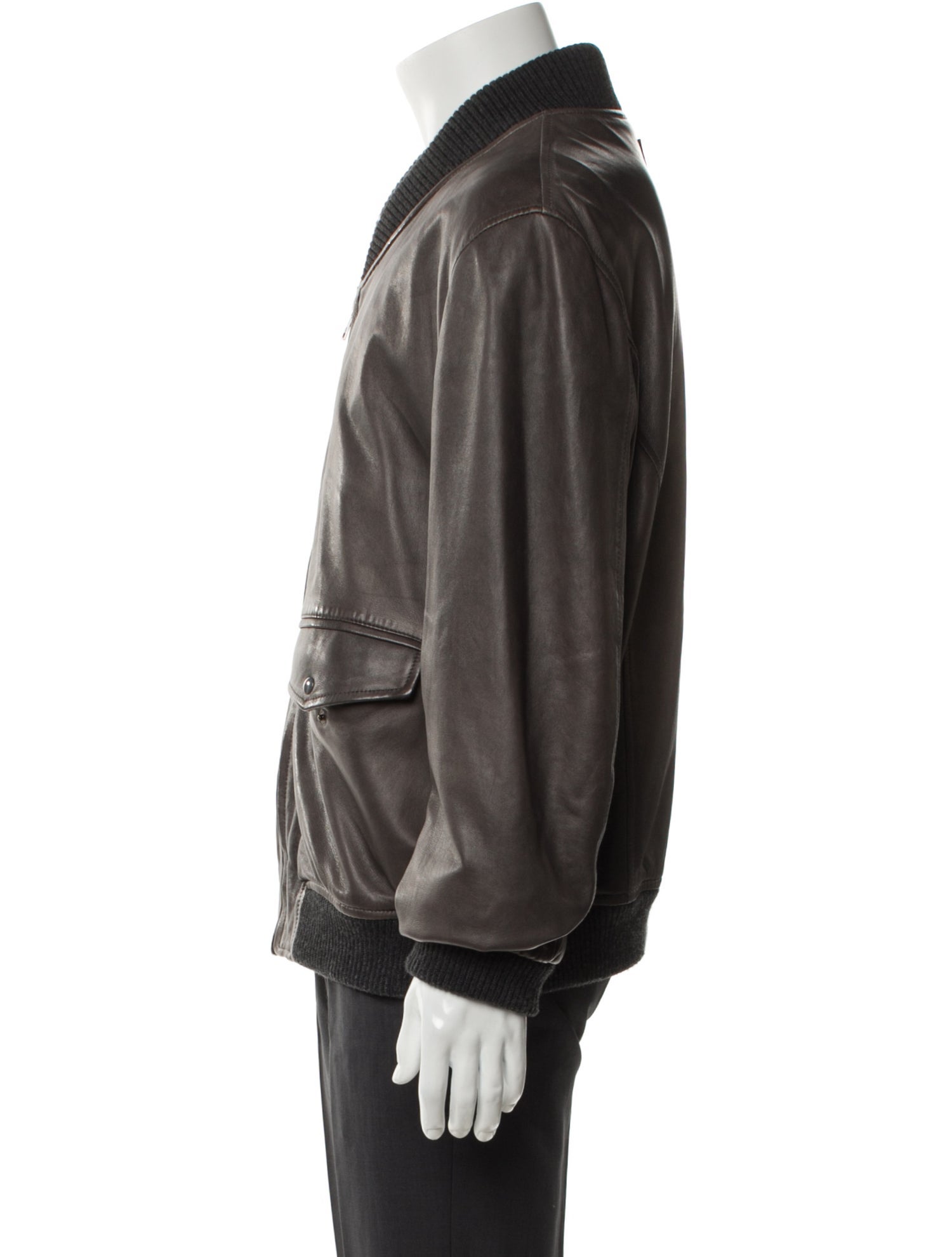 Dolce & Gabbana Lamb Leather Bomber Jacket