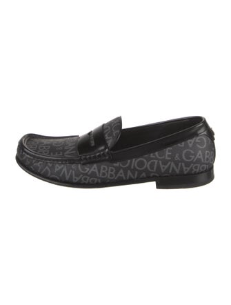 Dolce & Gabbana Leather Printed Loafers