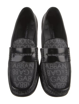 Dolce & Gabbana Leather Printed Loafers
