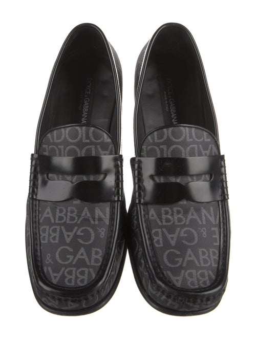 Dolce & Gabbana Leather Printed Loafers