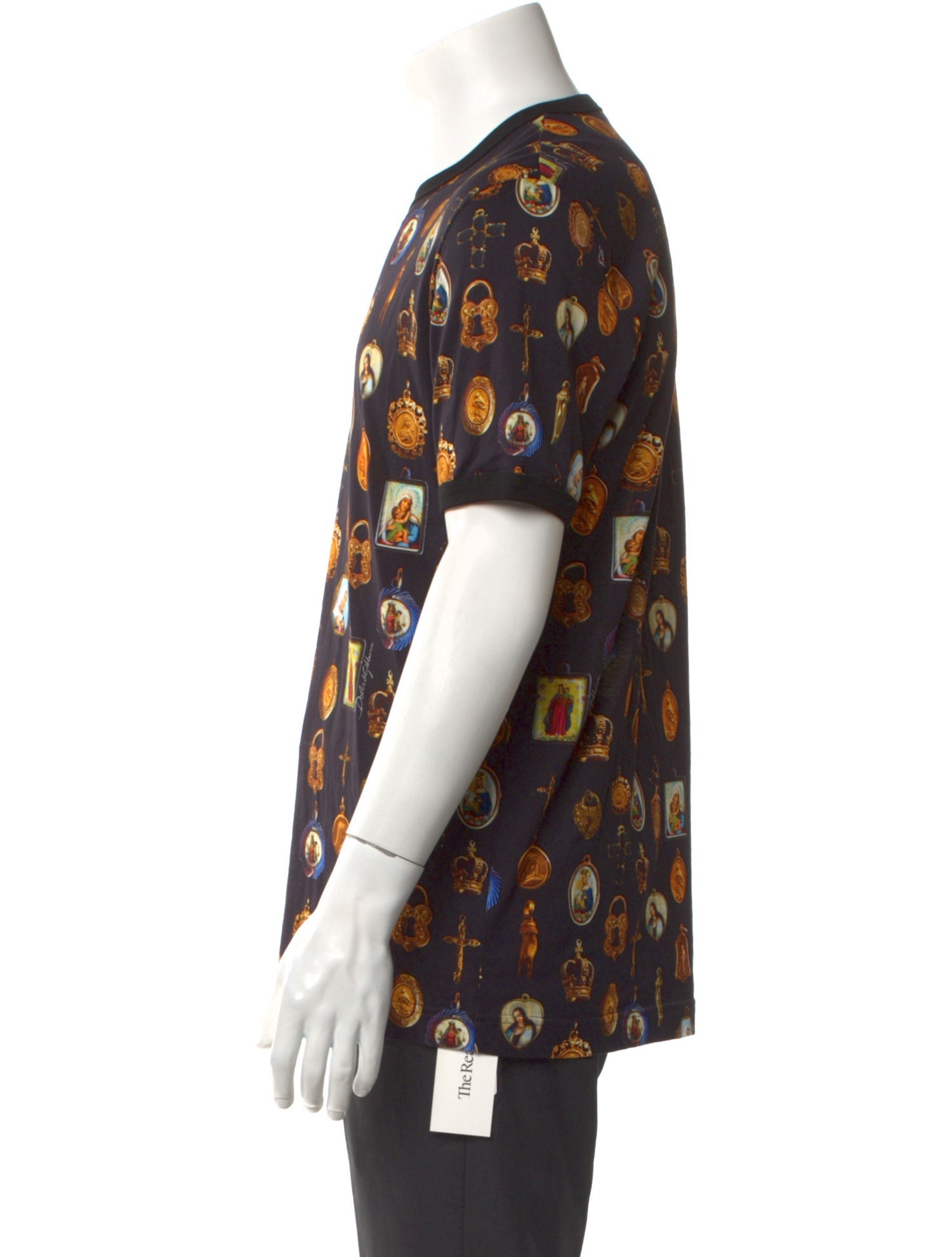 Dolce & Gabbana Printed Crew Neck T-Shirt