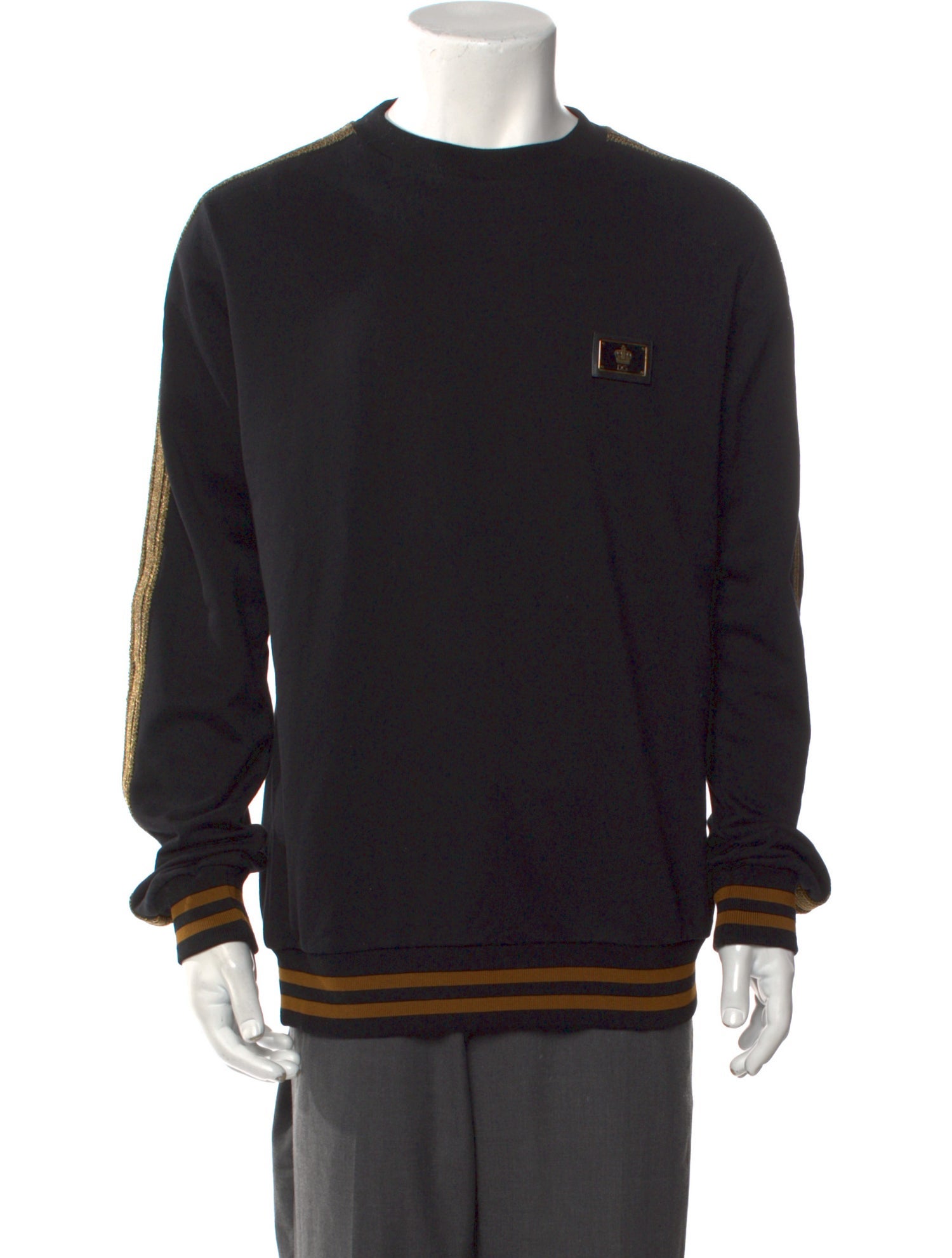 Dolce & Gabbana Striped Crew Neck Pullover