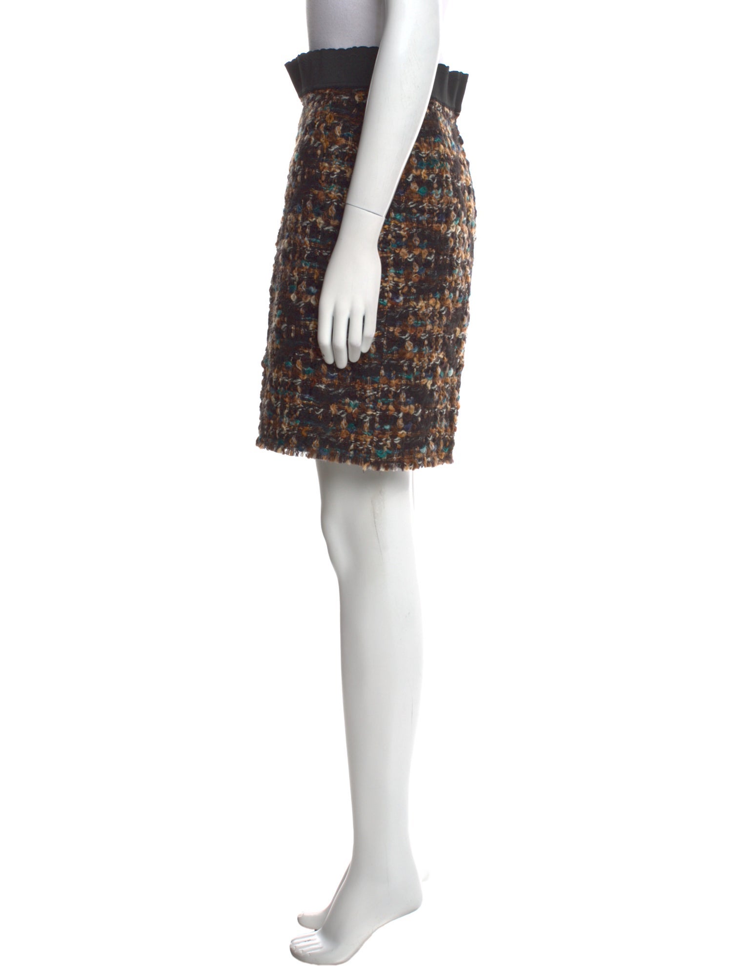 Dolce & Gabbana Tweed Knee-Length Skirt