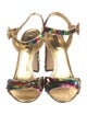Dolce & Gabbana Sequins Crystal Embellishments Sandals