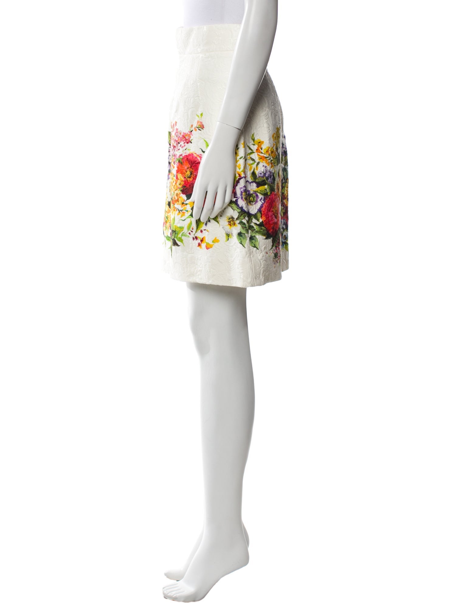 Dolce & Gabbana Floral Print Knee-Length Skirt