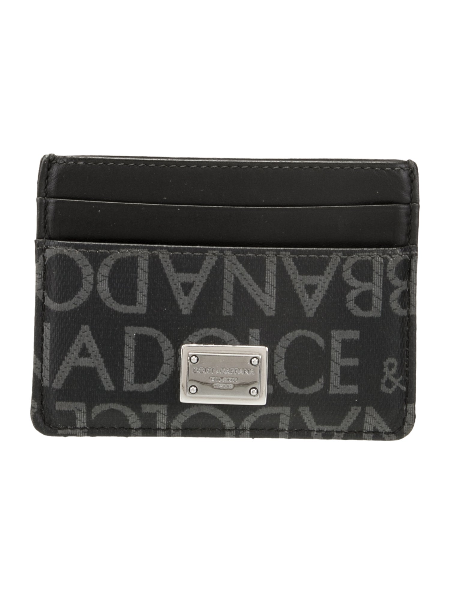 Dolce & Gabbana Leather Printed Compact Wallet