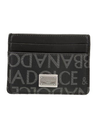 Dolce & Gabbana Leather Printed Compact Wallet