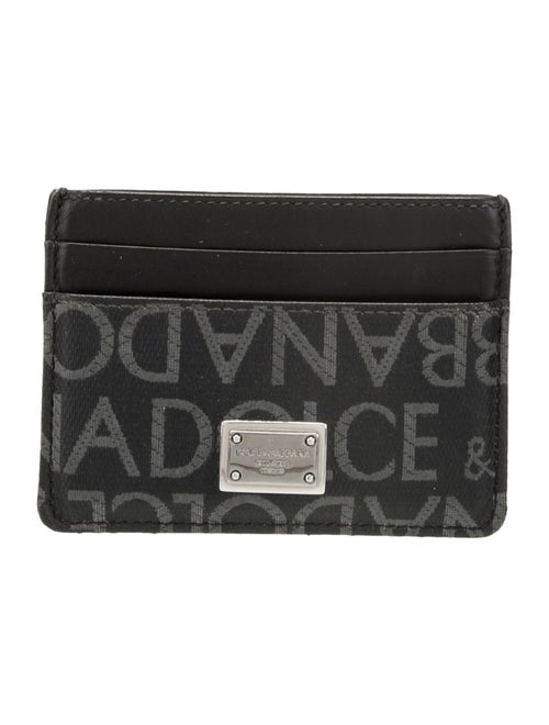 Dolce & Gabbana Leather Printed Compact Wallet