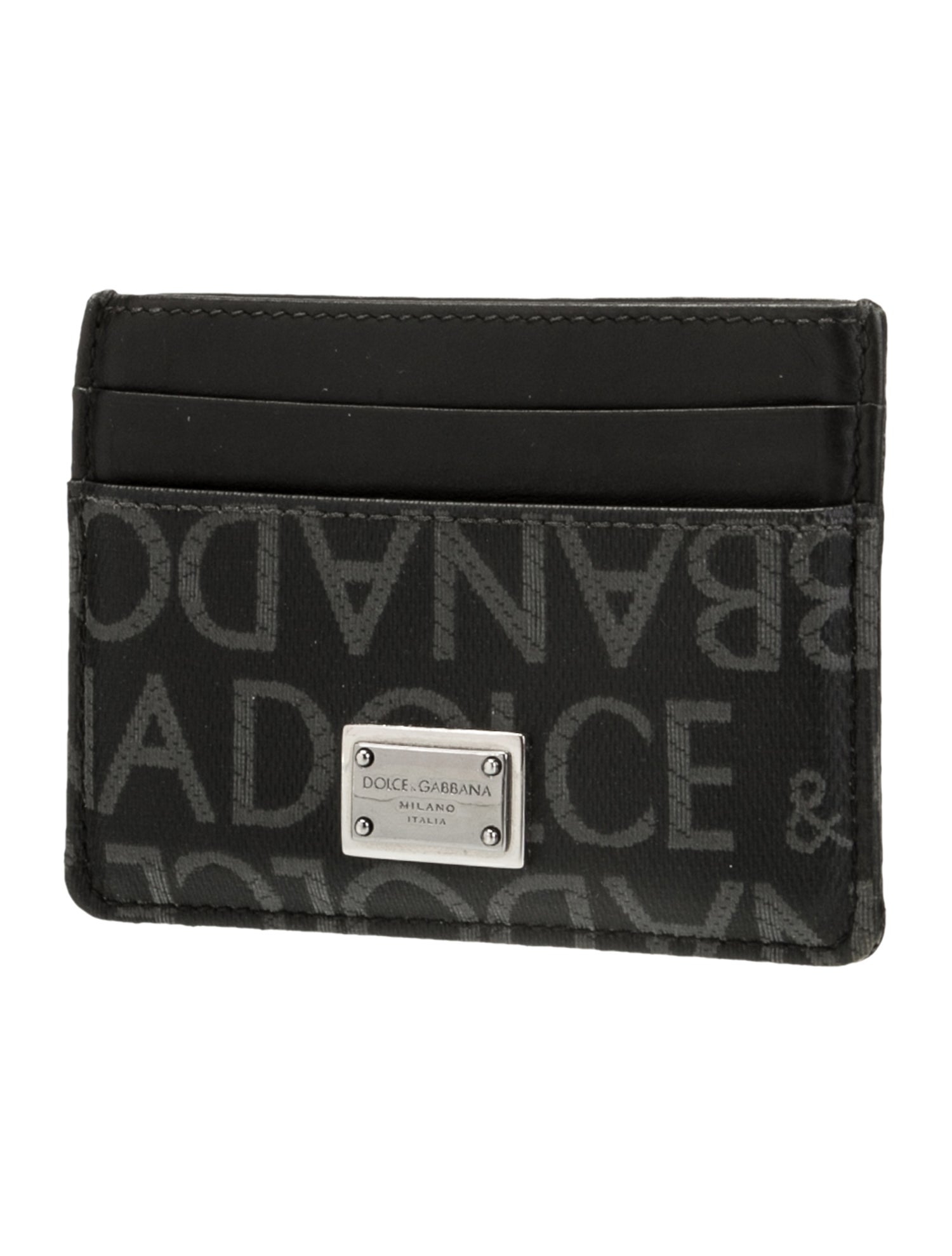 Dolce & Gabbana Leather Printed Compact Wallet
