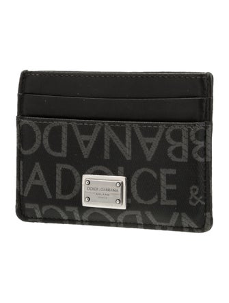 Dolce & Gabbana Leather Printed Compact Wallet