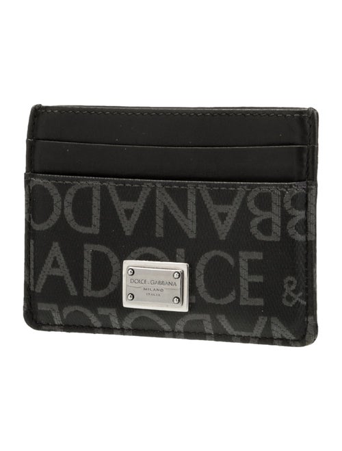 Dolce & Gabbana Leather Printed Compact Wallet