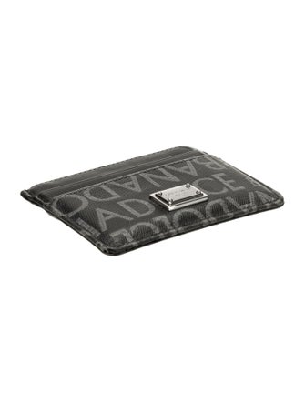 Dolce & Gabbana Leather Printed Compact Wallet