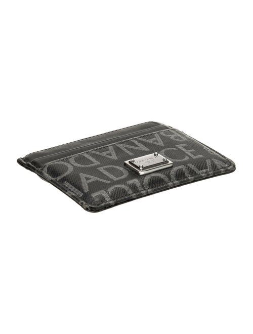 Dolce & Gabbana Leather Printed Compact Wallet