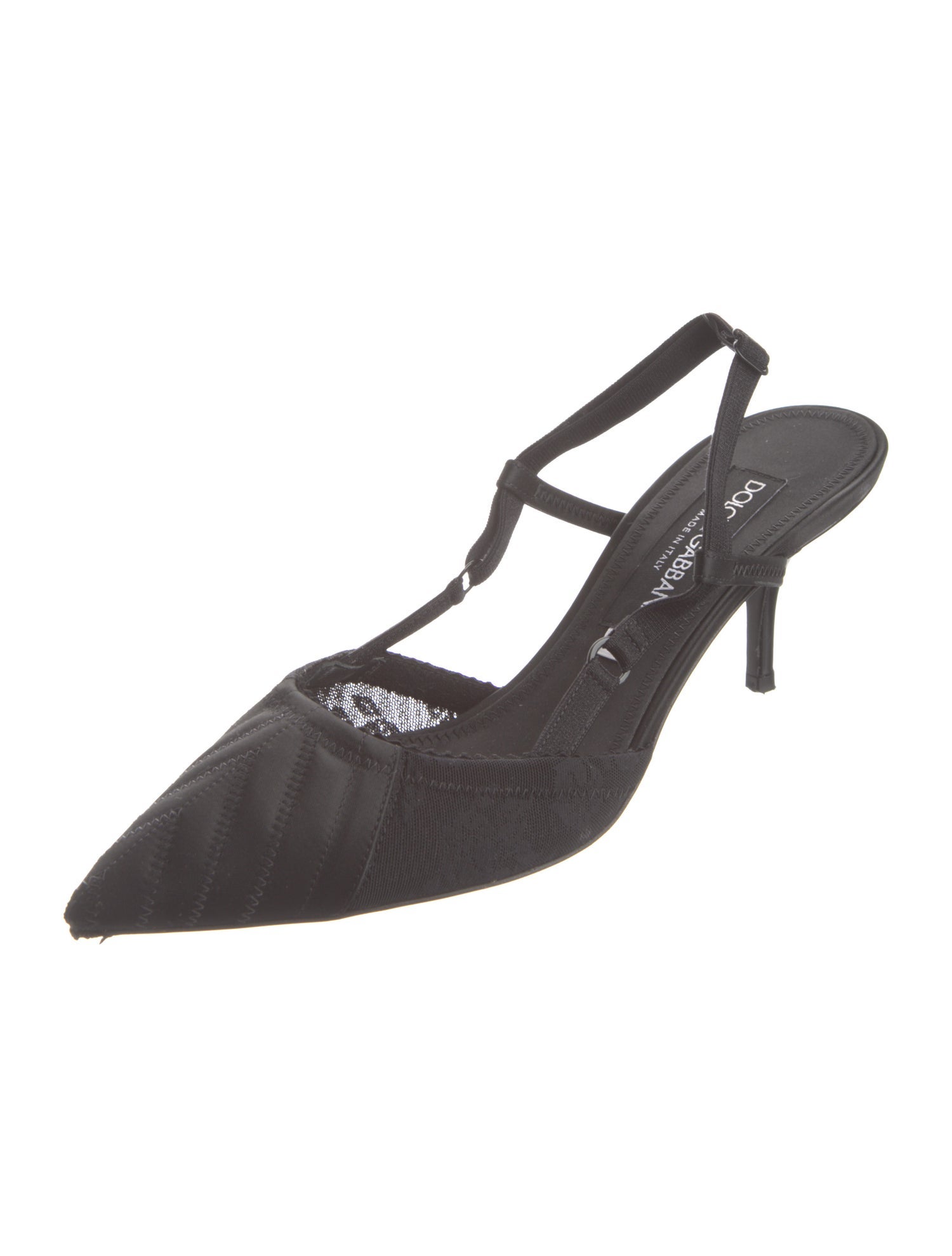 Dolce & Gabbana 2021 Satin Slingback Pumps