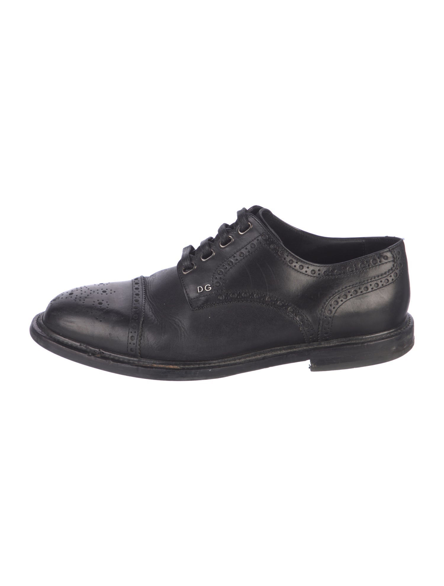 Dolce & Gabbana Leather Lasercut Accents Brogues