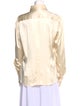 Dolce & Gabbana Silk Long Sleeve Button-Up Top