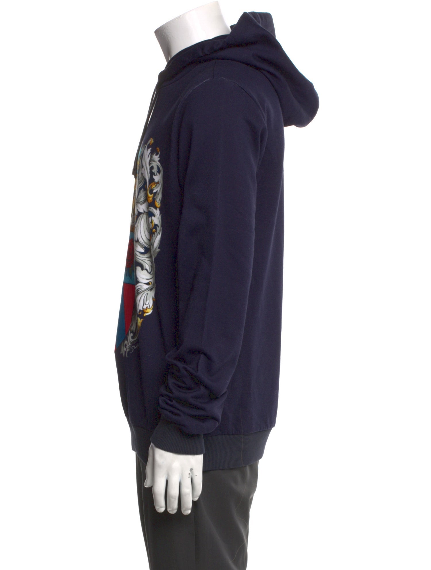 Dolce & Gabbana Graphic Print Crew Neck Hoodie