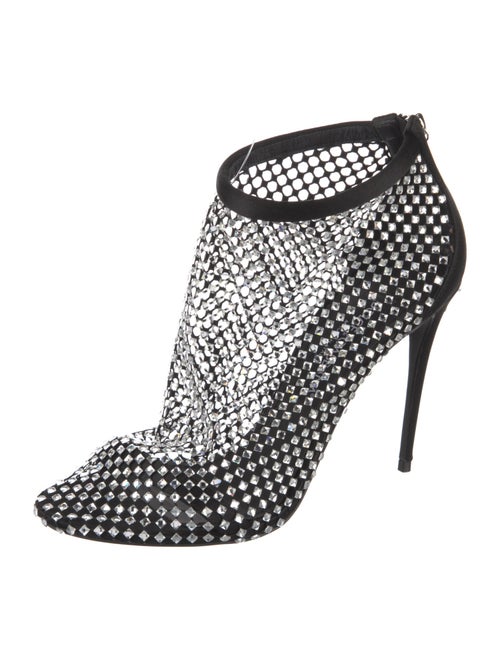 Dolce & Gabbana Mesh Crystal Embellishments Boots