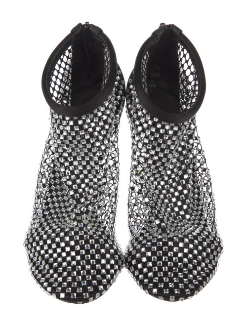 Dolce & Gabbana Mesh Crystal Embellishments Boots