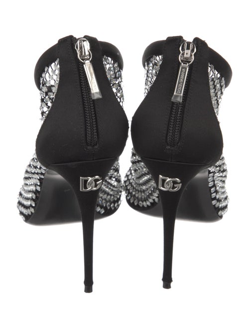 Dolce & Gabbana Mesh Crystal Embellishments Boots