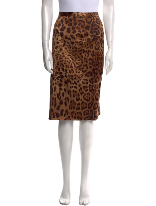 Dolce & Gabbana Silk Knee-Length Skirt