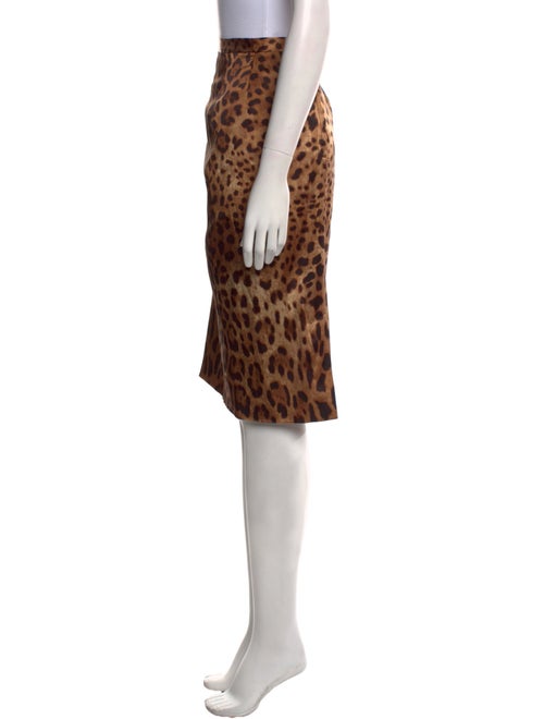 Dolce & Gabbana Silk Knee-Length Skirt